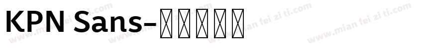 KPN Sans字体转换